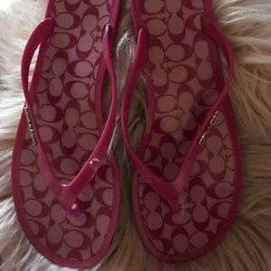 Coach rubber  sandals